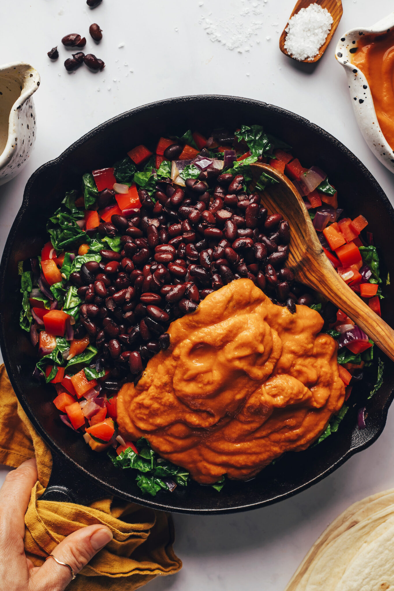 Roasted Zandalar Pumpkin and Black Bean Stew