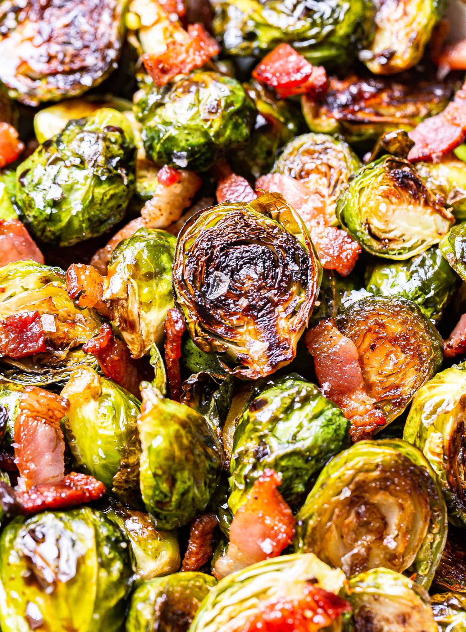 Maple-Roasted Brussels Sprouts with Bacon and Shallots