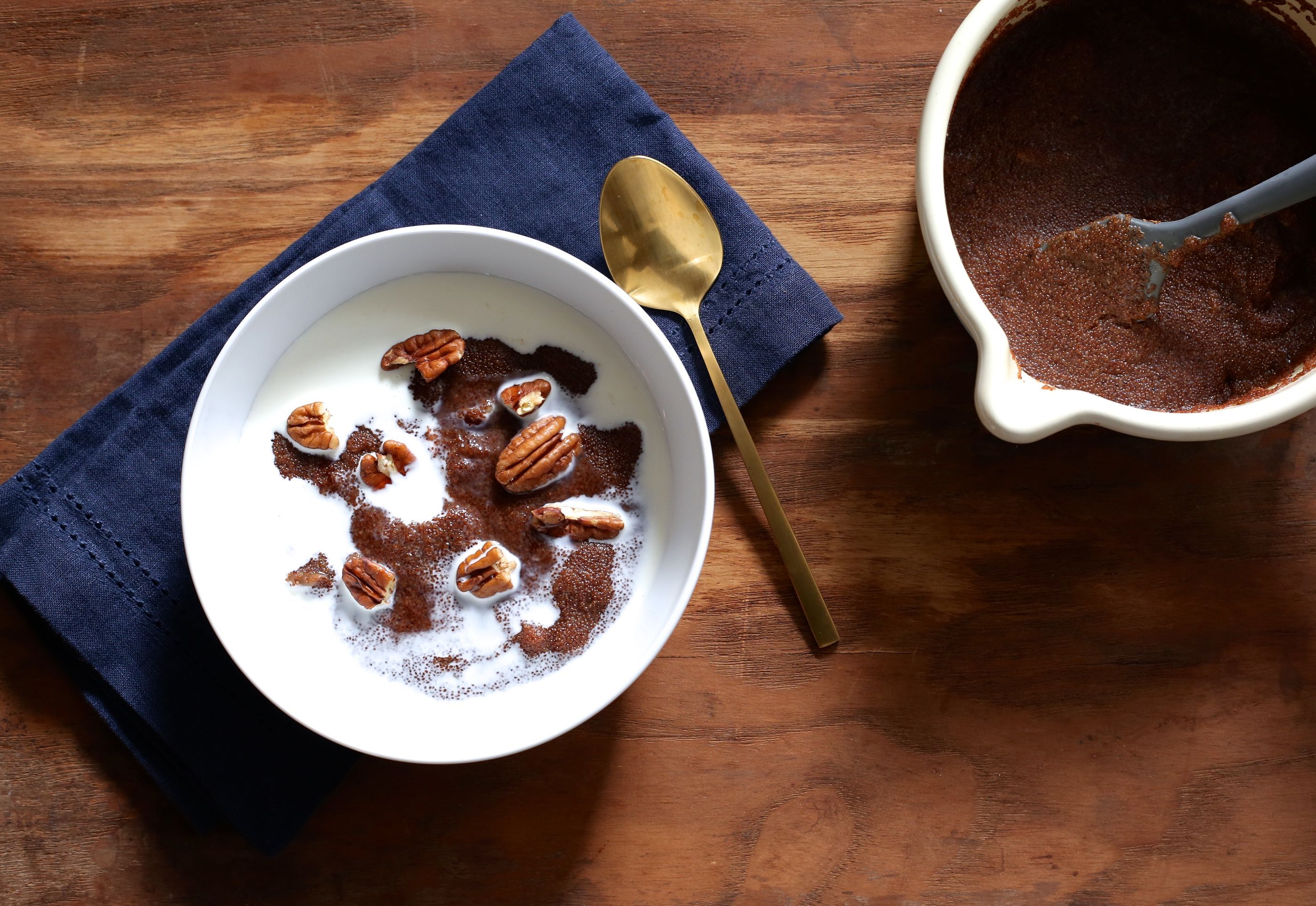 Teff and Millet Porridge with Honey and Toasted Nuts