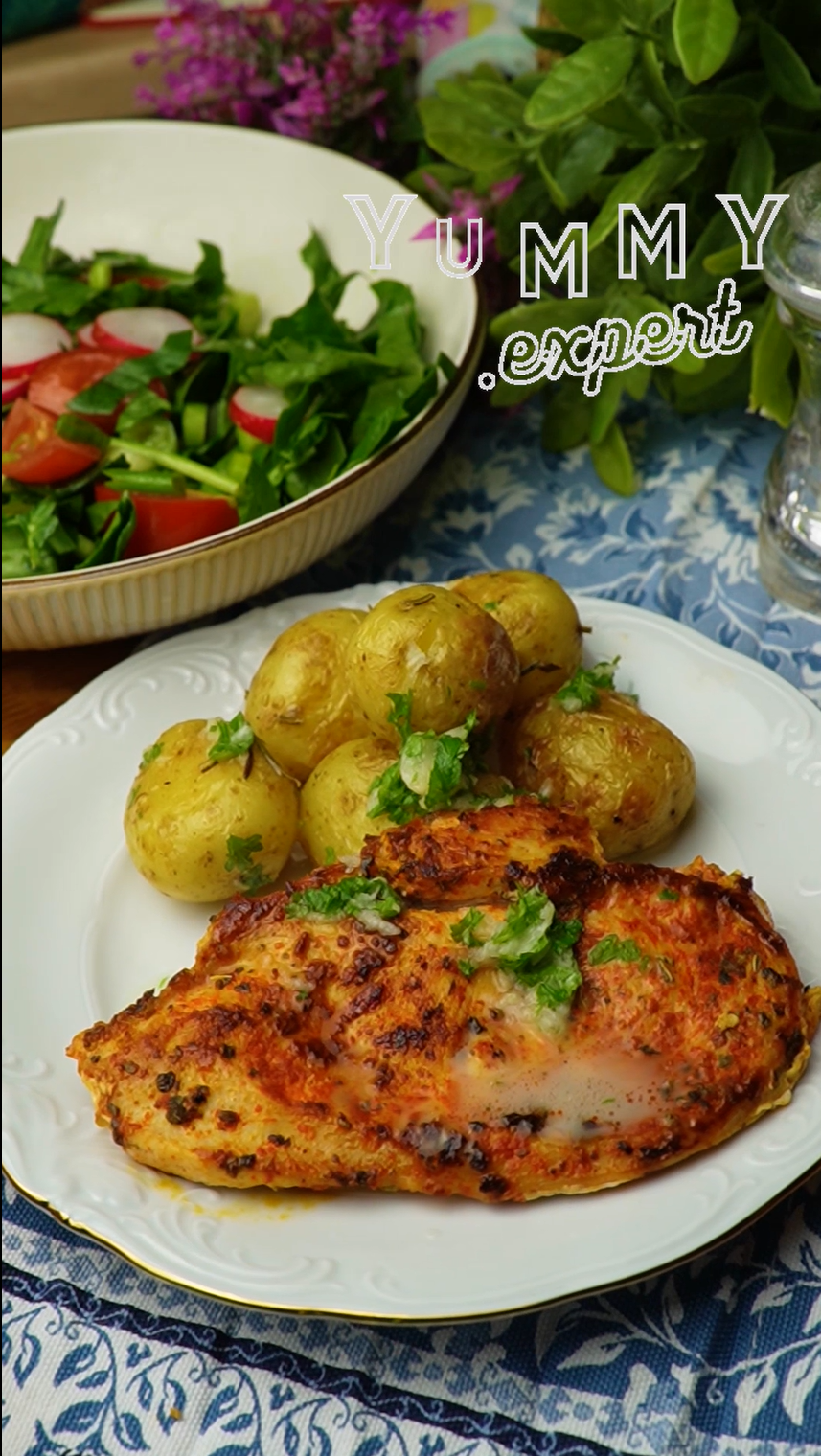 Sautéed Chicken with English Mustard and Roasted Garlic Sauce