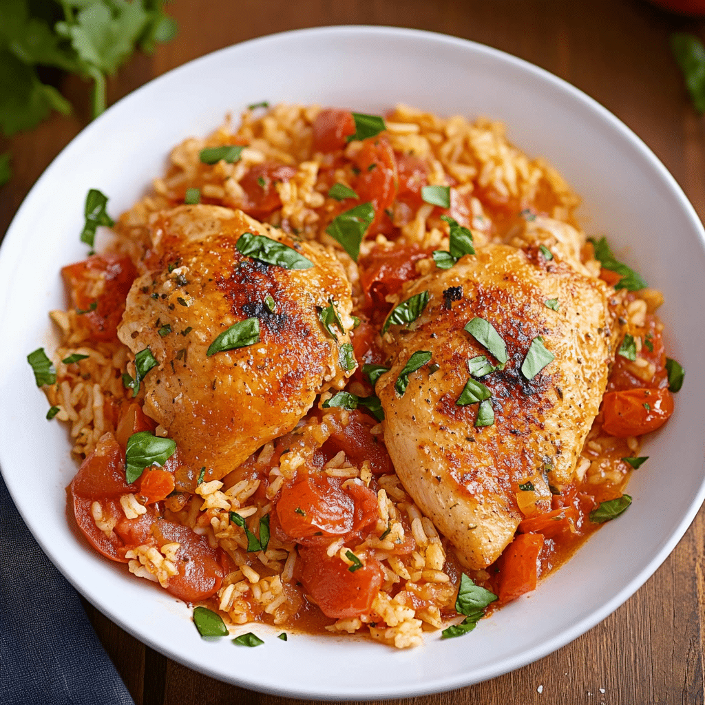 One-Pot Spicy Chicken and Tomato Rice