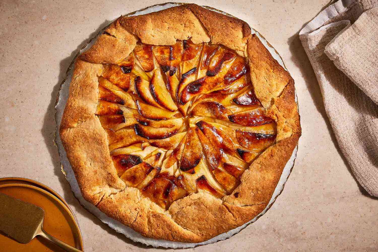 Caramelized Apple and Calvados Tart with Breton Butter Pastry