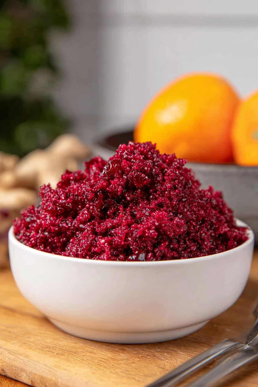 Cranberry-Orange Relish with Fresh Ginger