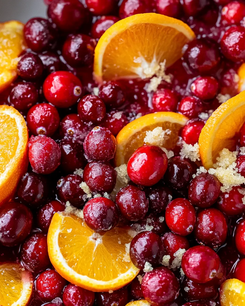 Cranberry-Orange Relish with Fresh Ginger Zest