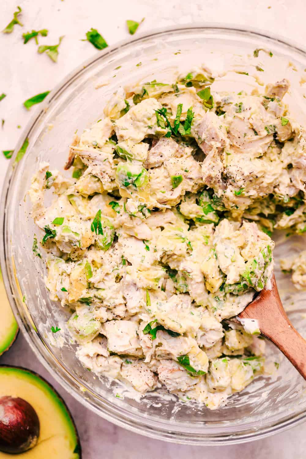 Poached Chicken Salad with Citrus and Avocado