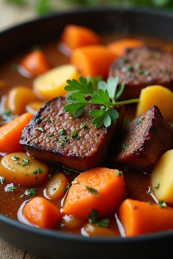 Spiced Venison Stew with Root Vegetables