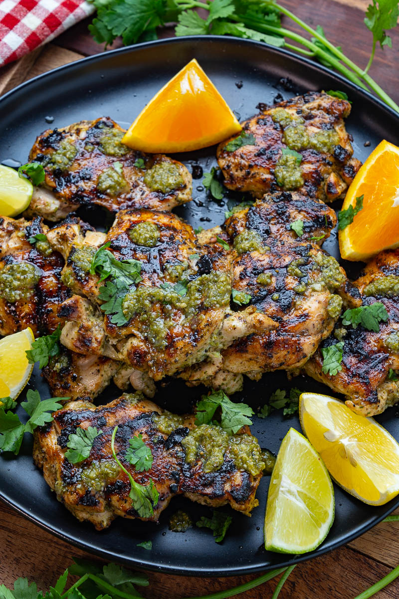 Citrus-Marinated Chicken with Mojo Verde