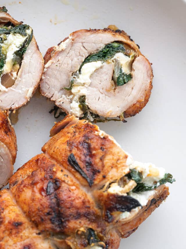 Grilled Mofongo-Stuffed Pork Tenderloin
