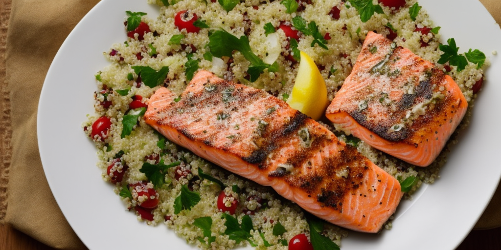 Pan-Seared Salmon with Citrus-Infused Quinoa Salad