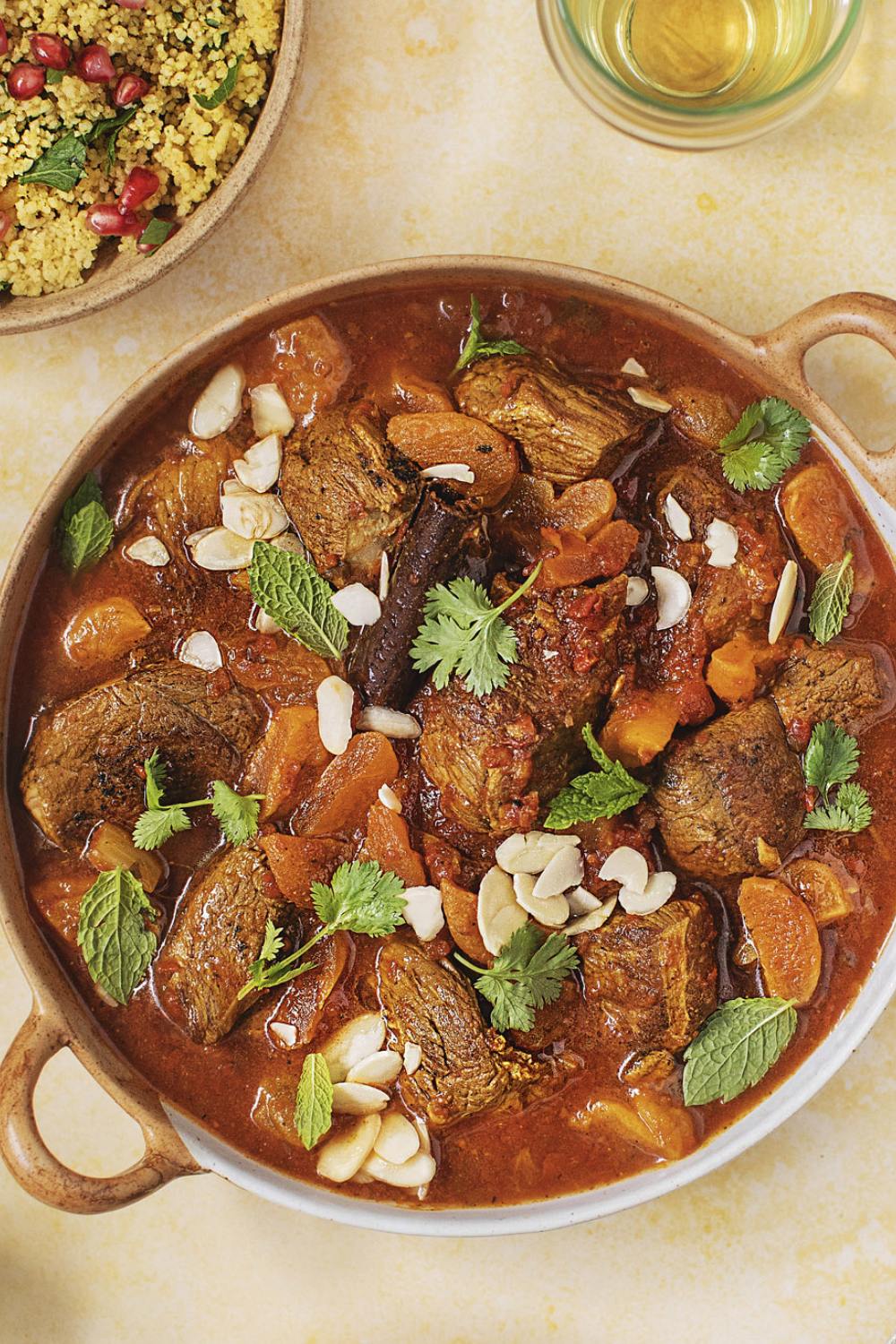 Slow-Cooked Spiced Lamb Tagine with Apricots