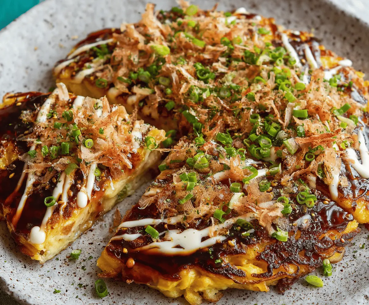 Traditional Osaka Okonomiyaki with Perfect Batter