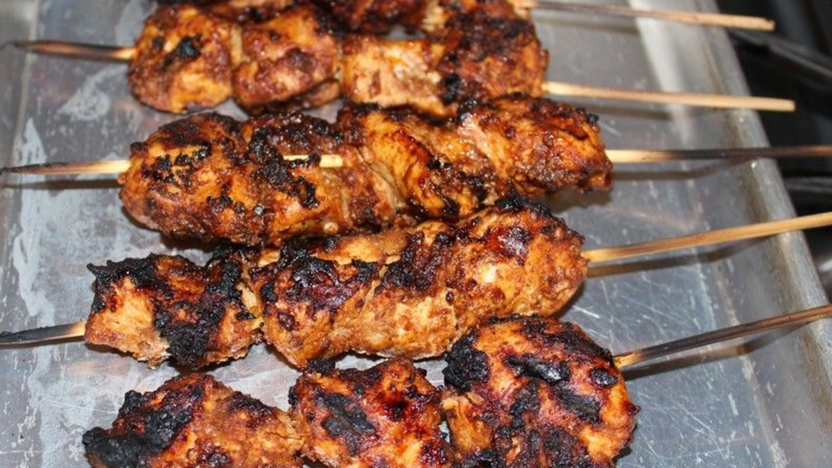 Spiced Nigerian Suya Chicken Skewers