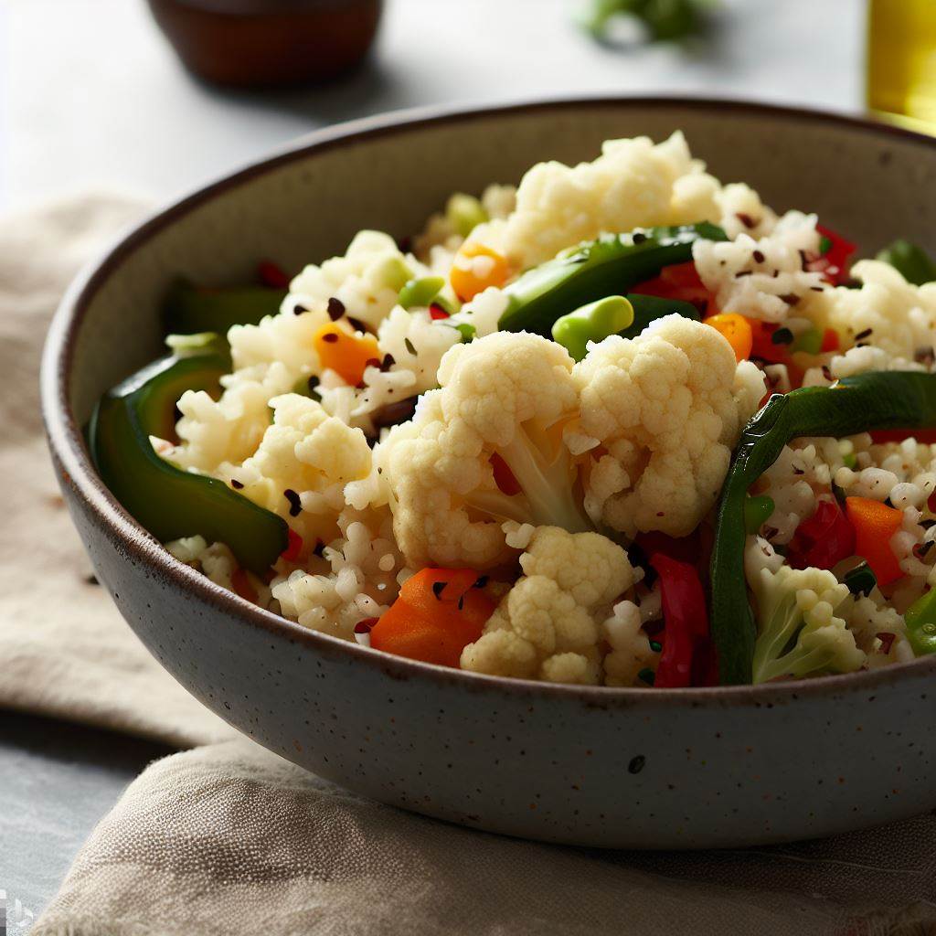 Spiced Keto Cauliflower Rice Stir-Fry