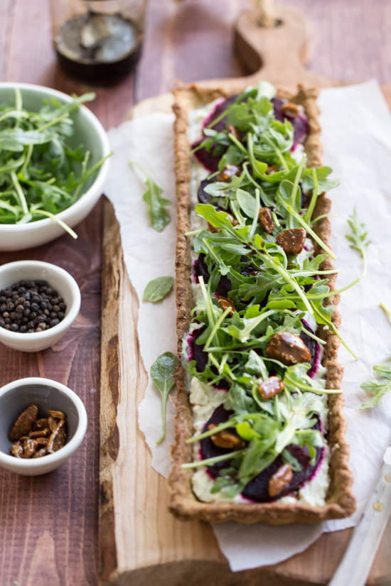 Two-Part Beet and Goat Cheese Tart