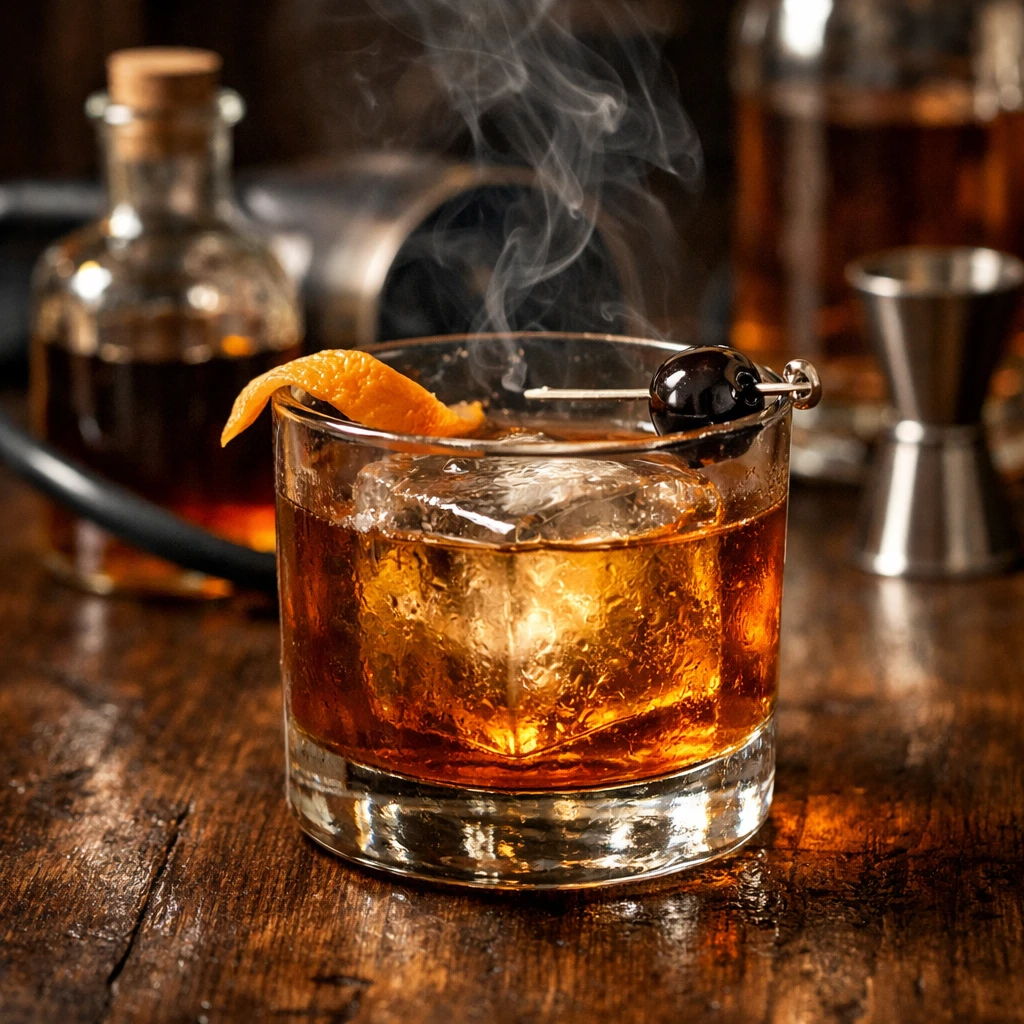 Maple-Smoked Old Fashioned