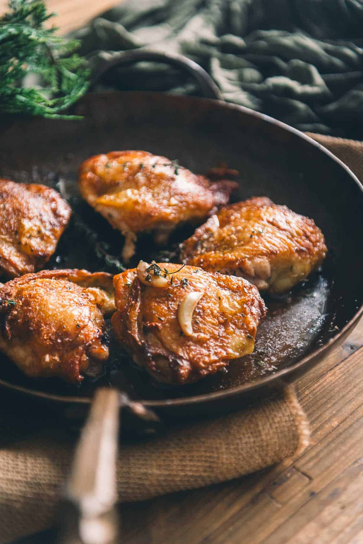 Pan-Seared Chicken Thighs with Spiced Tomato Salsa