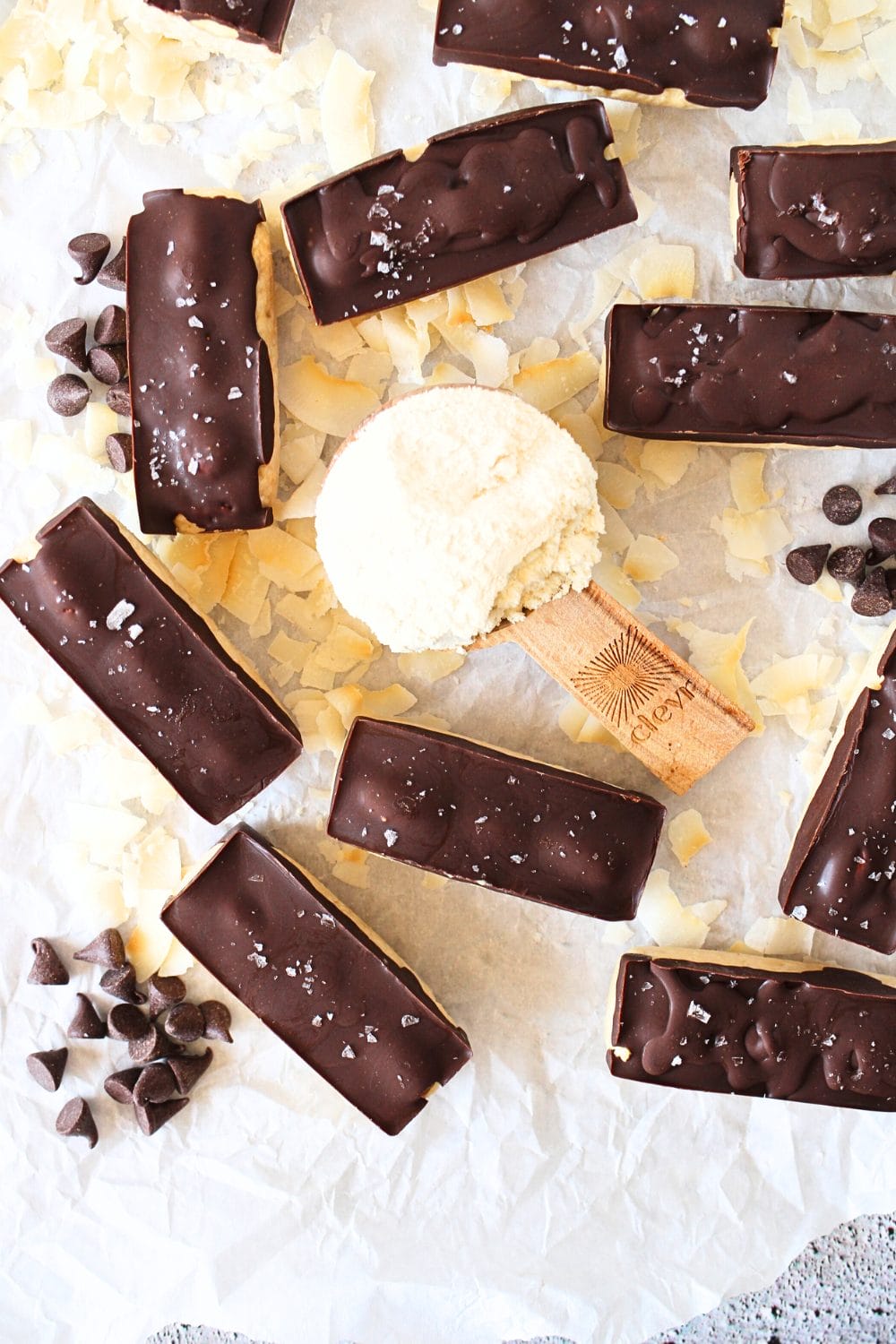 No-Bake Almond Cocoa Keto Protein Logs