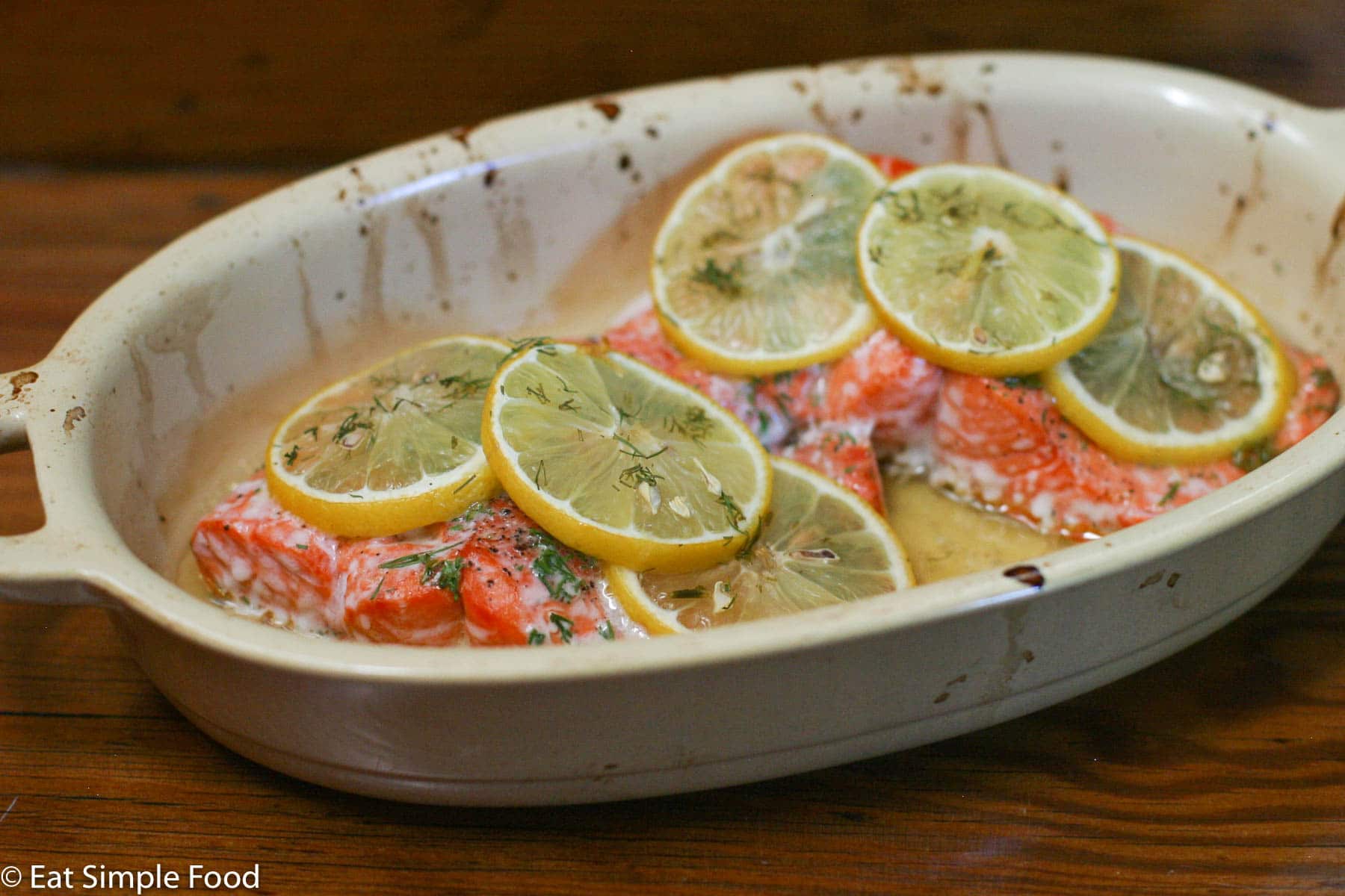 Oven-Roasted Salmon with Lemon and Dill