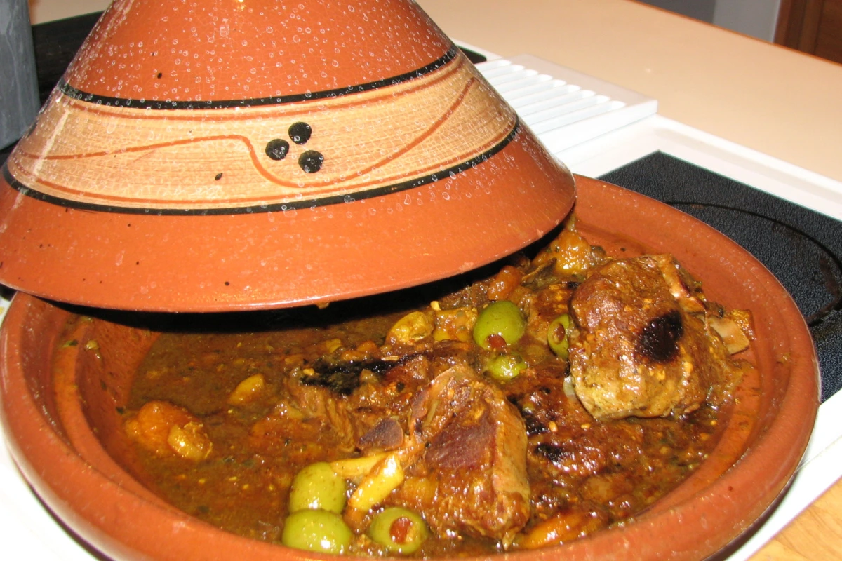 Slow-Roasted Chicken with Preserved Lemon and Olive Tagine