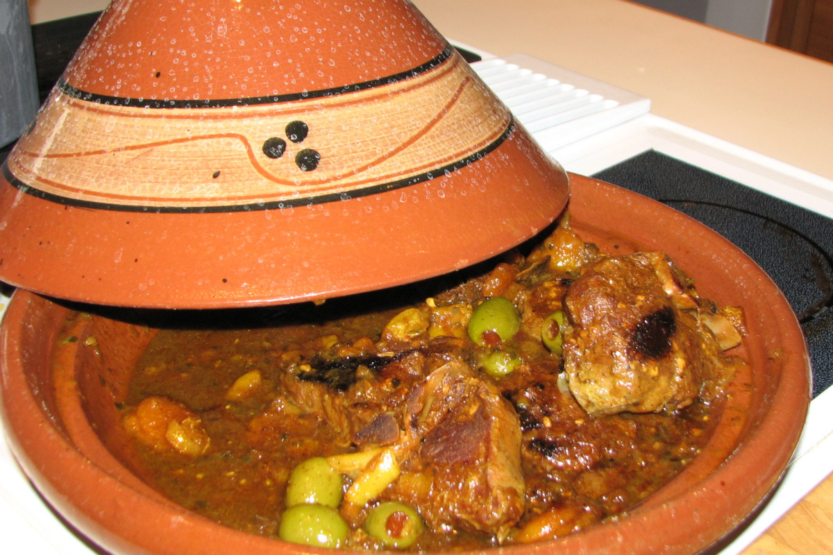 Slow-Roasted Chicken with Preserved Lemon and Olive Tagine