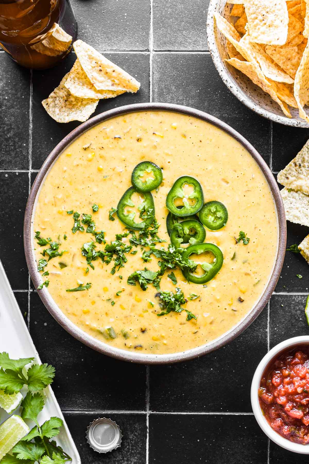 Stovetop Pinto Bean and Jalapeño Queso Dip