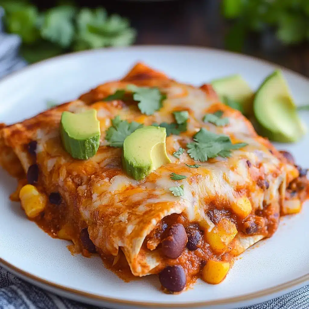 Baked Pinto Bean and Cheese Enchilada Casserole
