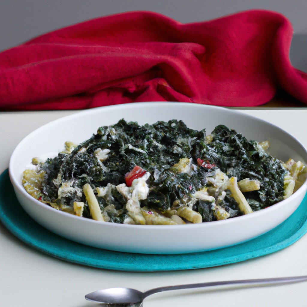 Swiss Chard and Chickpea Pasta with Grape Tomatoes