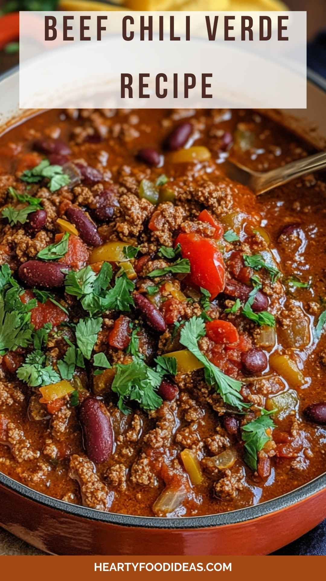 Hearty Paleo Beef Chili with Bell Peppers and Tomatoes