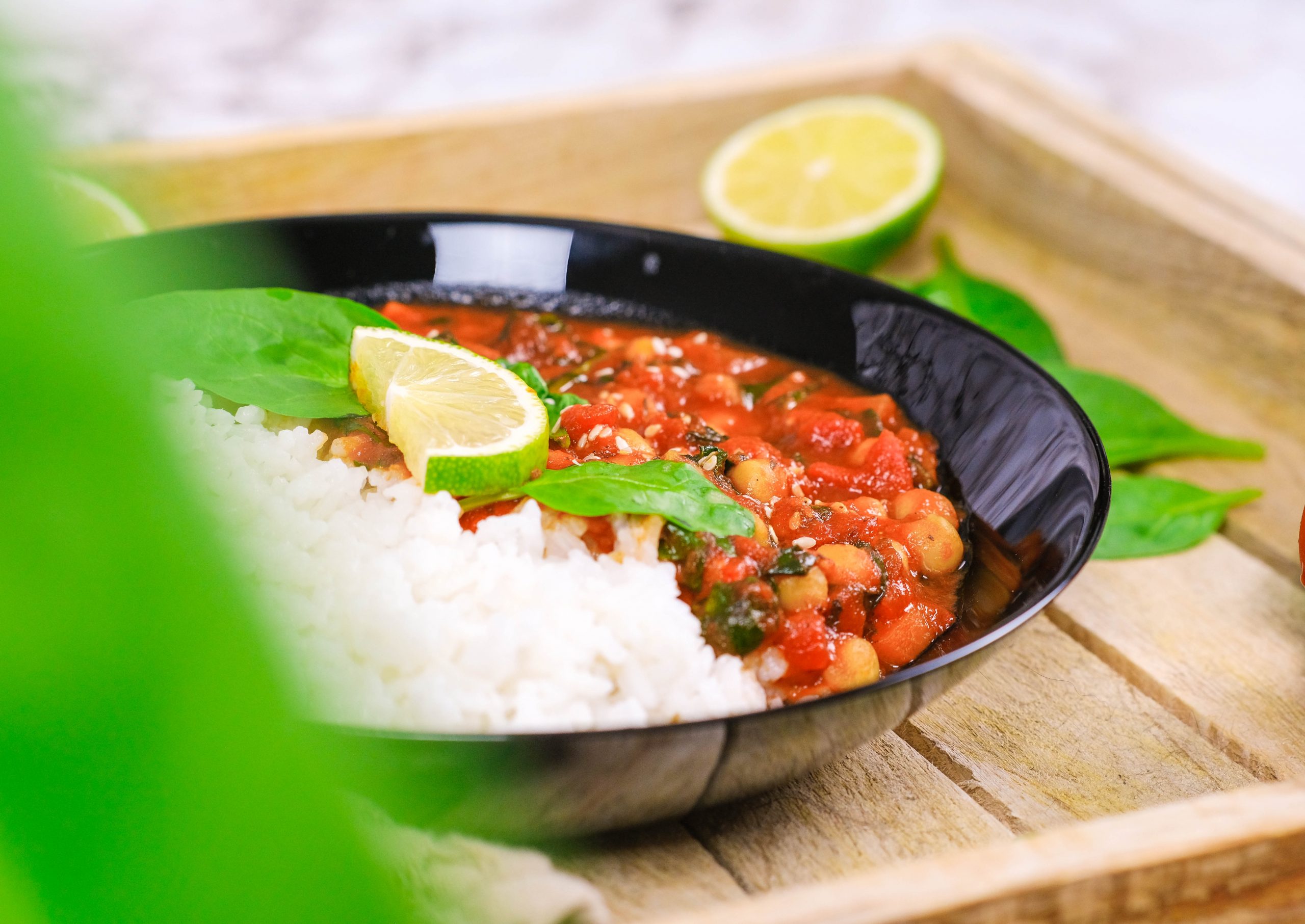 One-Pot Chickpea and Tomato Stew with Spinach