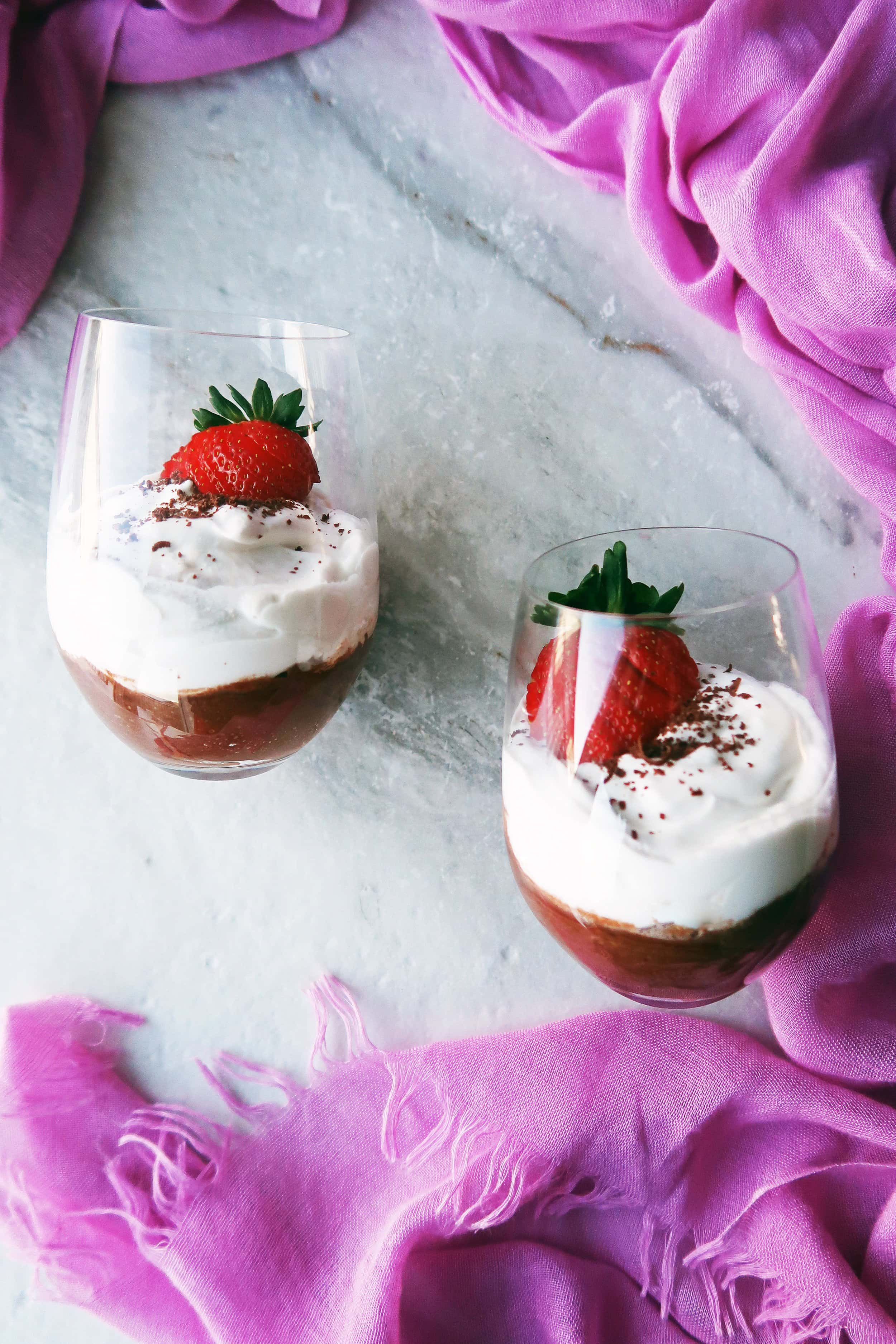 Espresso-Infused Chocolate Mousse with Whipped Cream