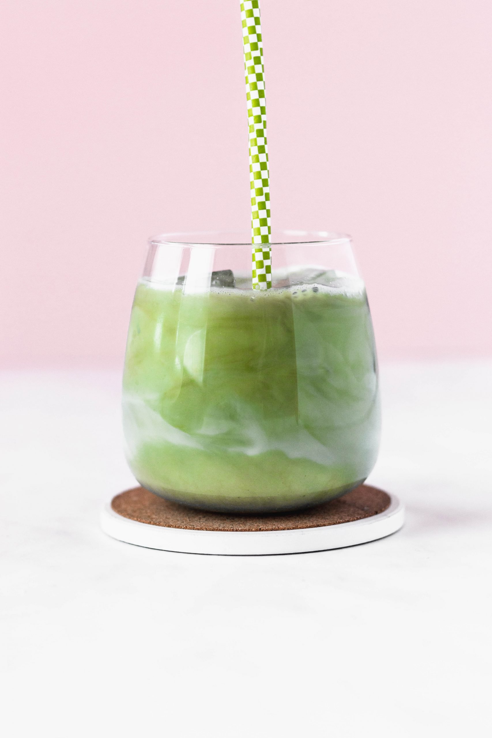 Iced Matcha Latte with Honey and Vanilla