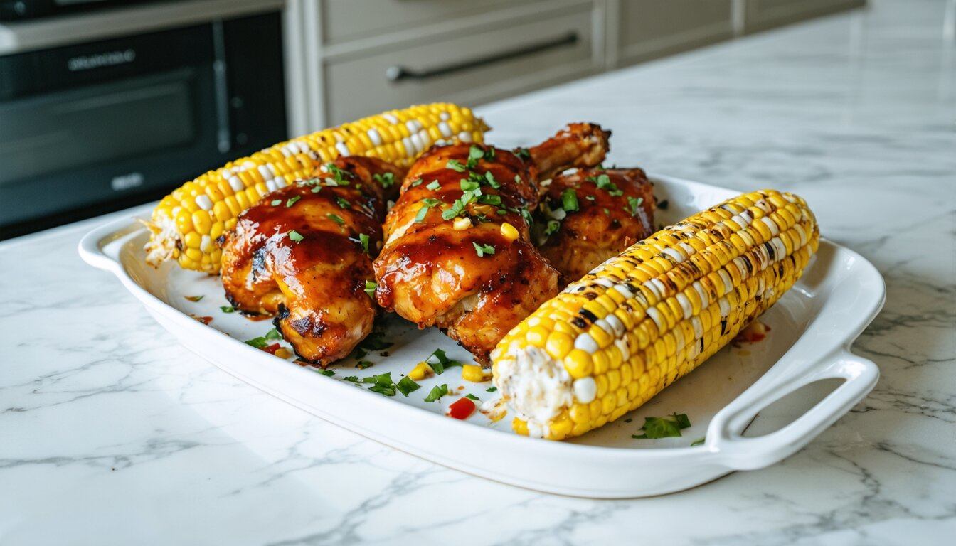 Sheet Pan Southwest Chicken with Roasted Corn and Black Beans