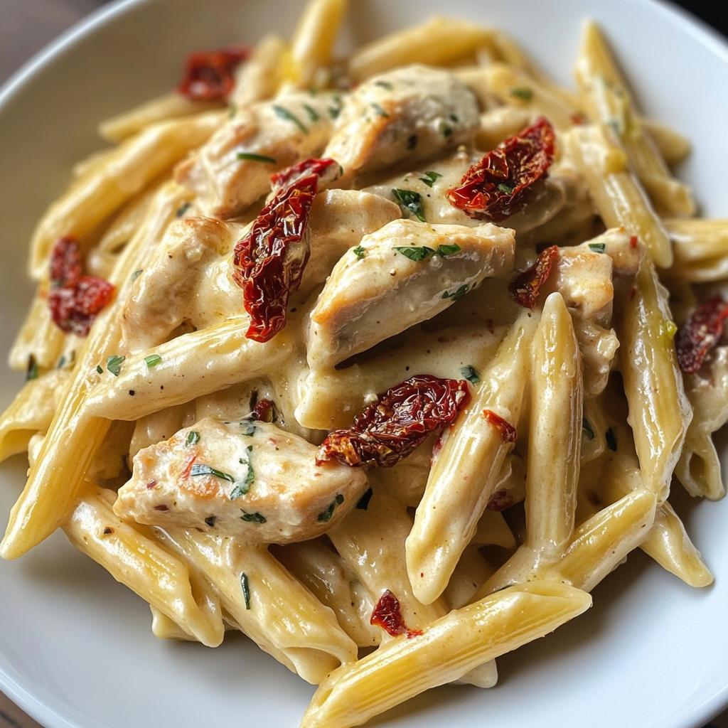 One-Pot Creamy Pasta with Spinach and Sun-Dried Tomatoes