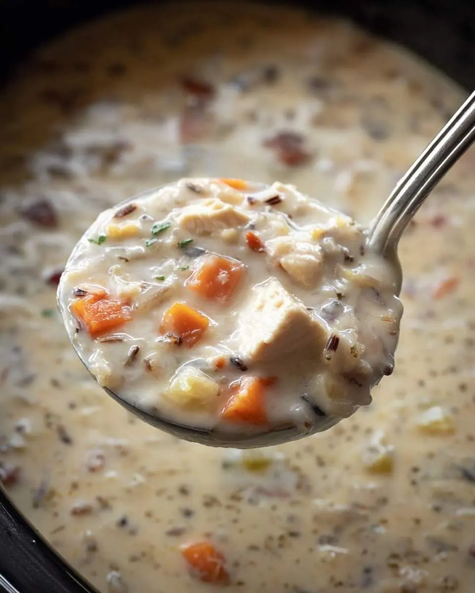 Slow-Simmered Chicken and Wild Rice Soup