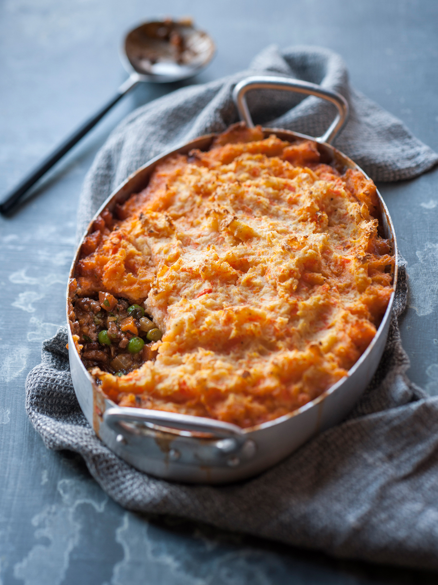 English-Style Shepherd’s Pie with Root Vegetable Mash