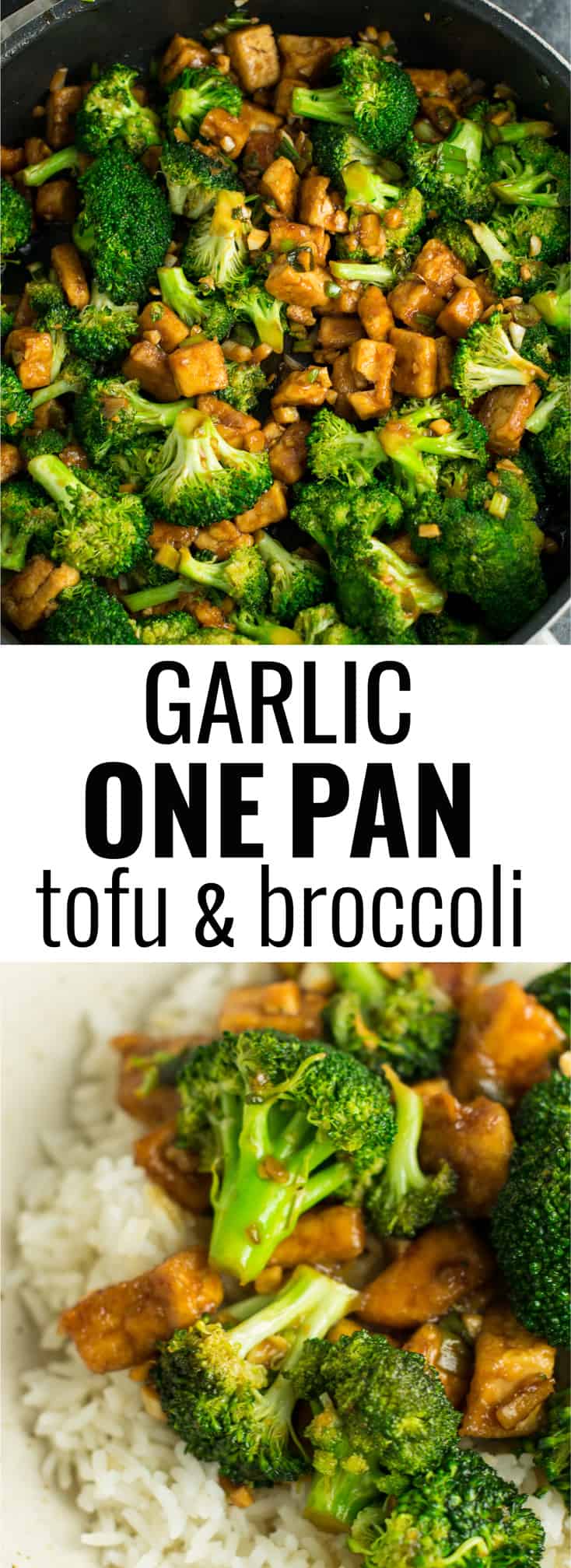 Quick Stir-Fried Tofu with Garlic and Broccoli