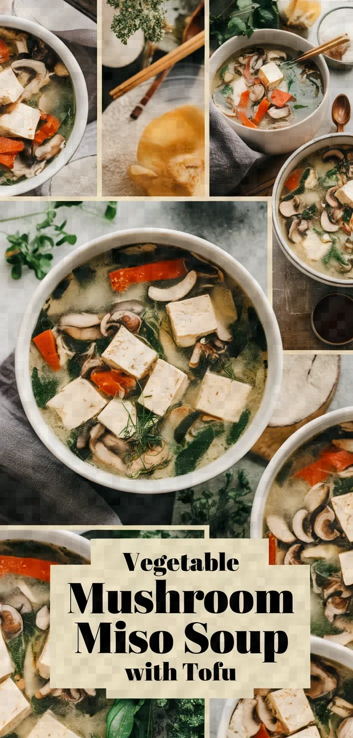 Miso-Poached Tofu and Mushroom Soup