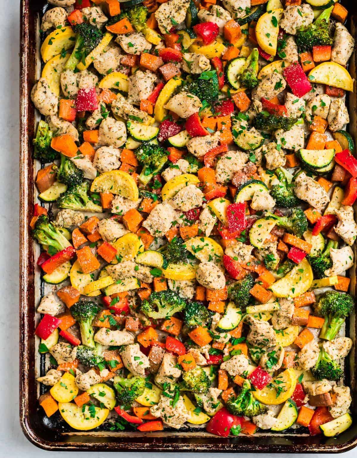 One-Pan Baked Chicken and Veggies