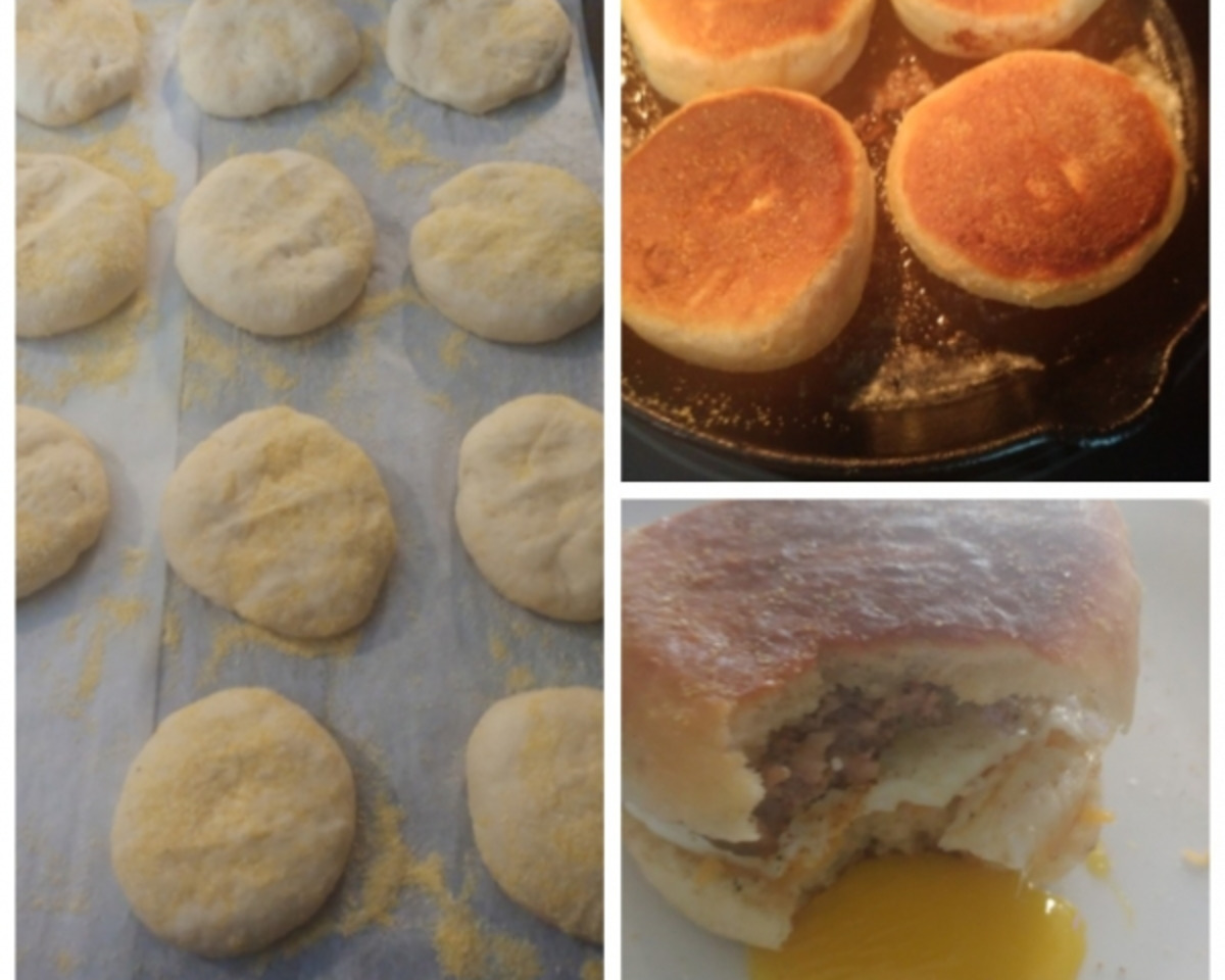 Homemade English Muffins with Buttermilk and Honey