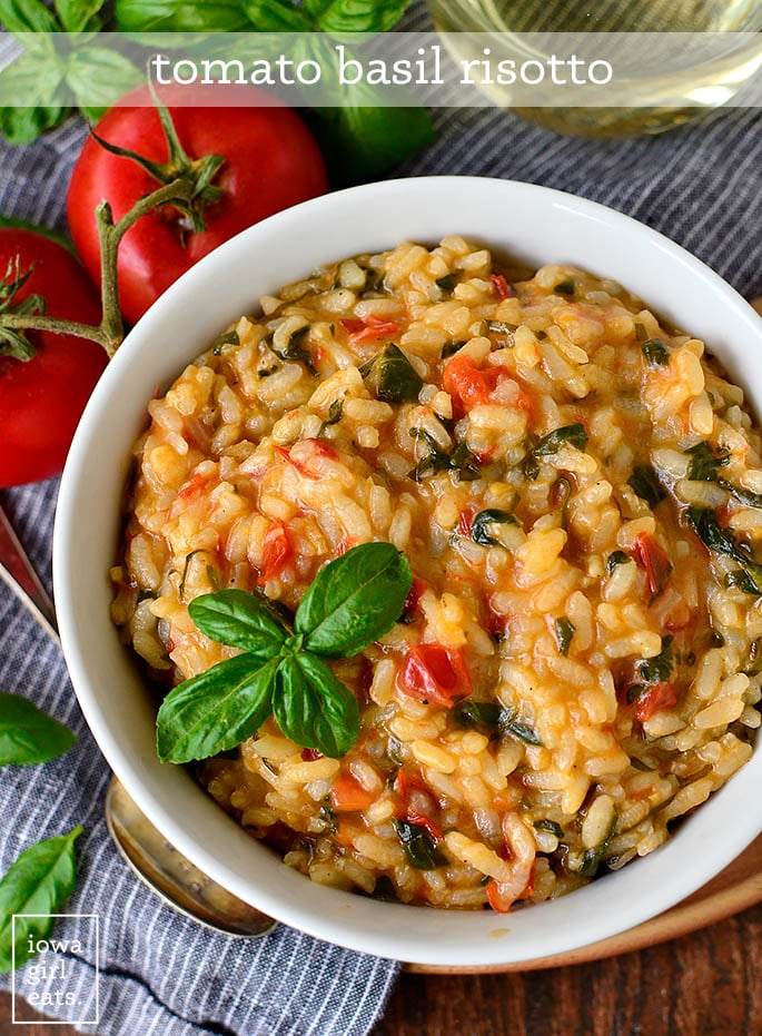 One-Pot Tomato and Basil Risotto