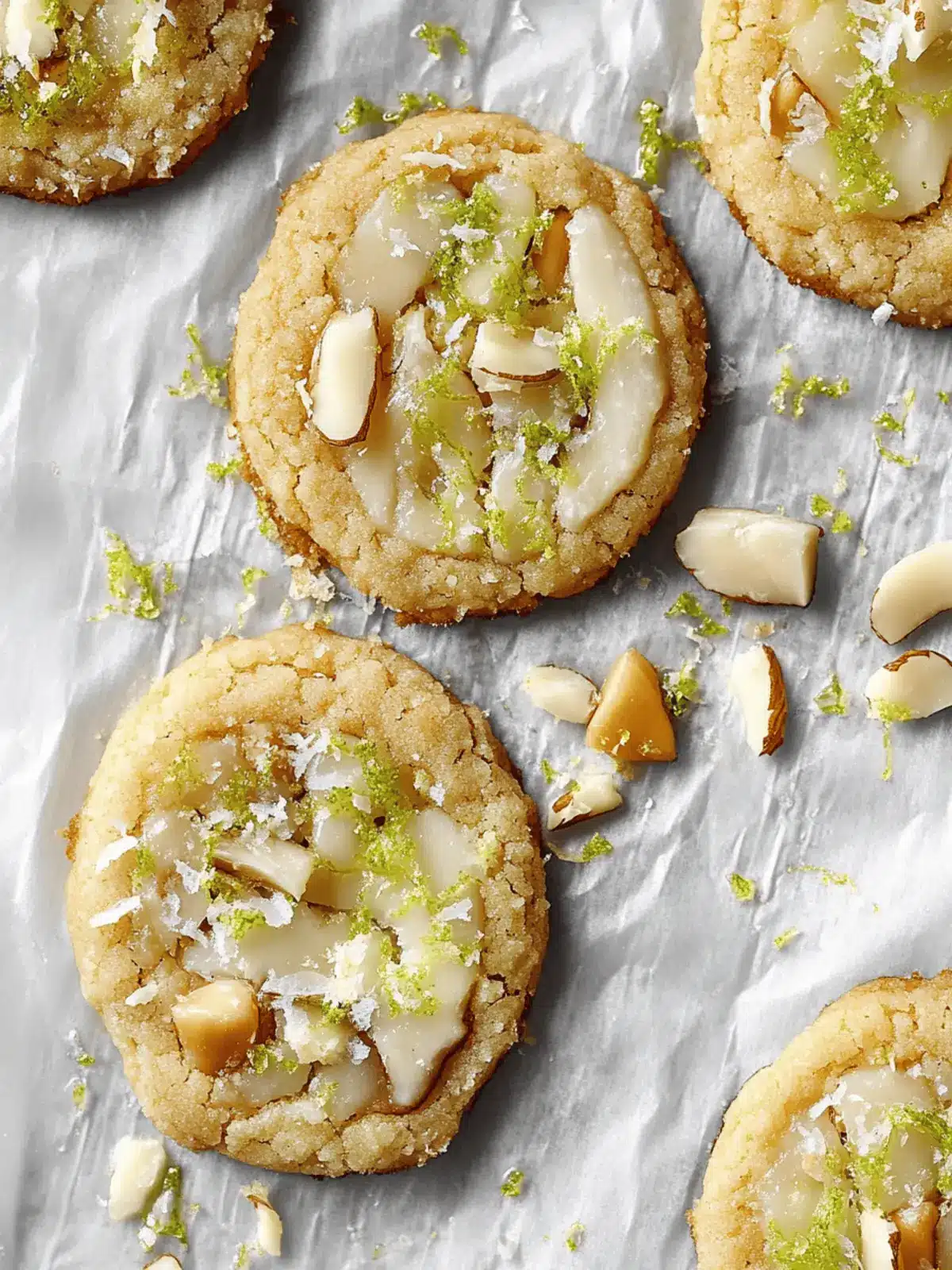 Toasted Coconut and Macadamia Nut Tiki Cookies