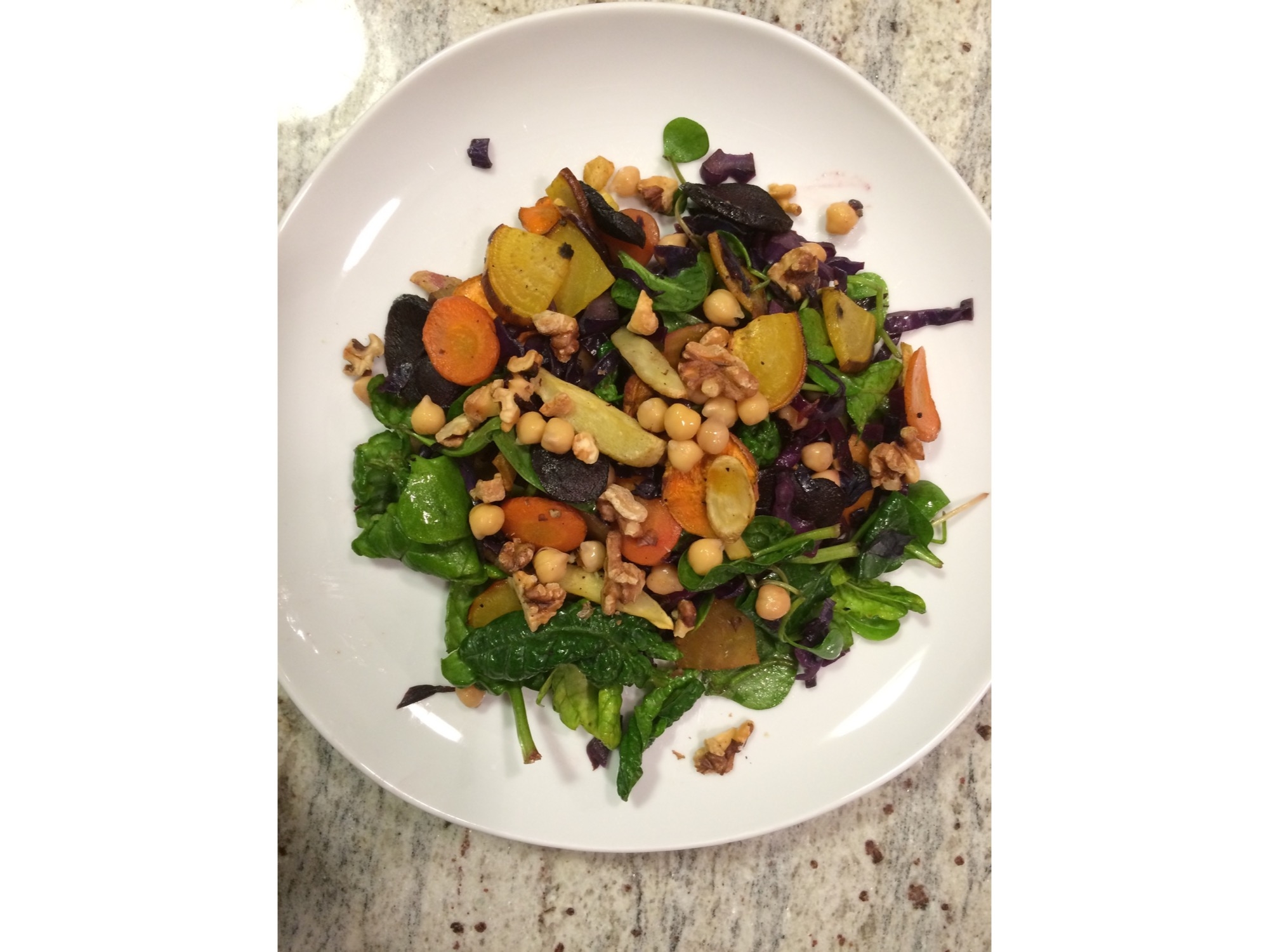 Diverse Grain Salad with Roasted Vegetables and Citrus Vinaigrette