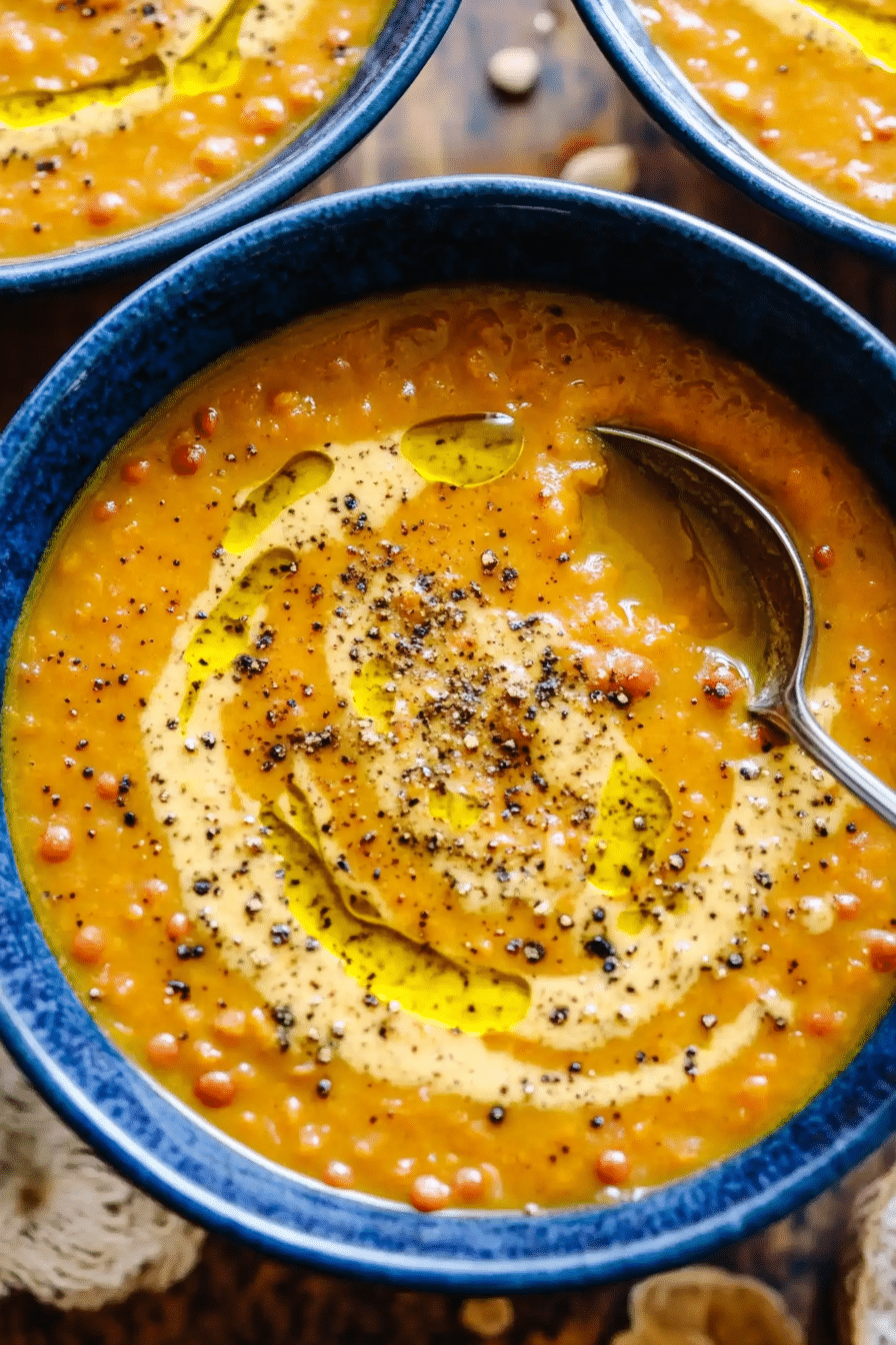 Ginger-Turmeric Carrot and Lentil Soup