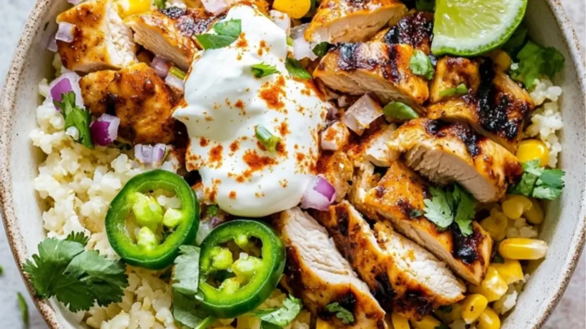 Stovetop Mexican Street Corn Rice Bowl