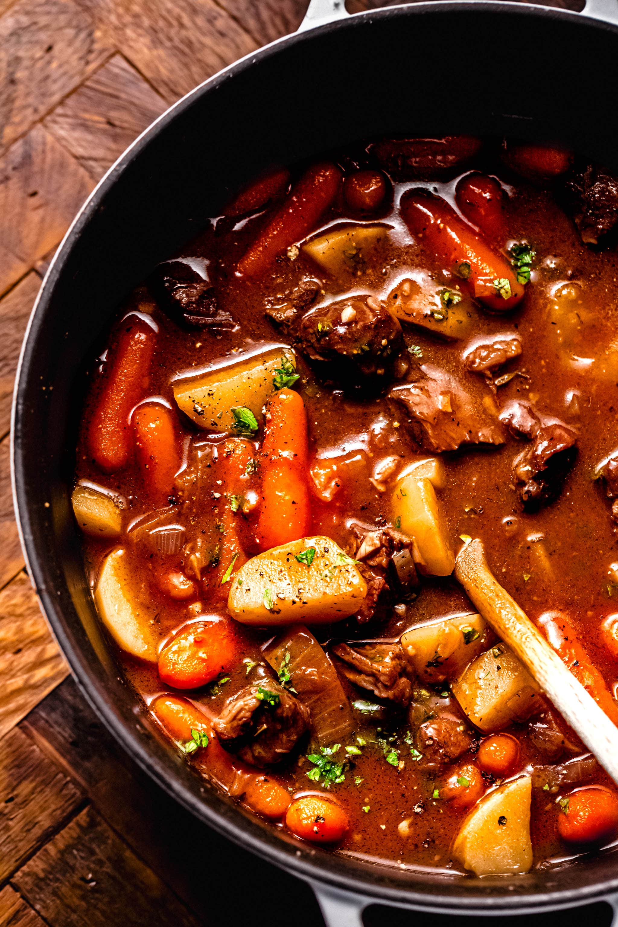 Chunky Beef and Vegetable Stew with Red Wine