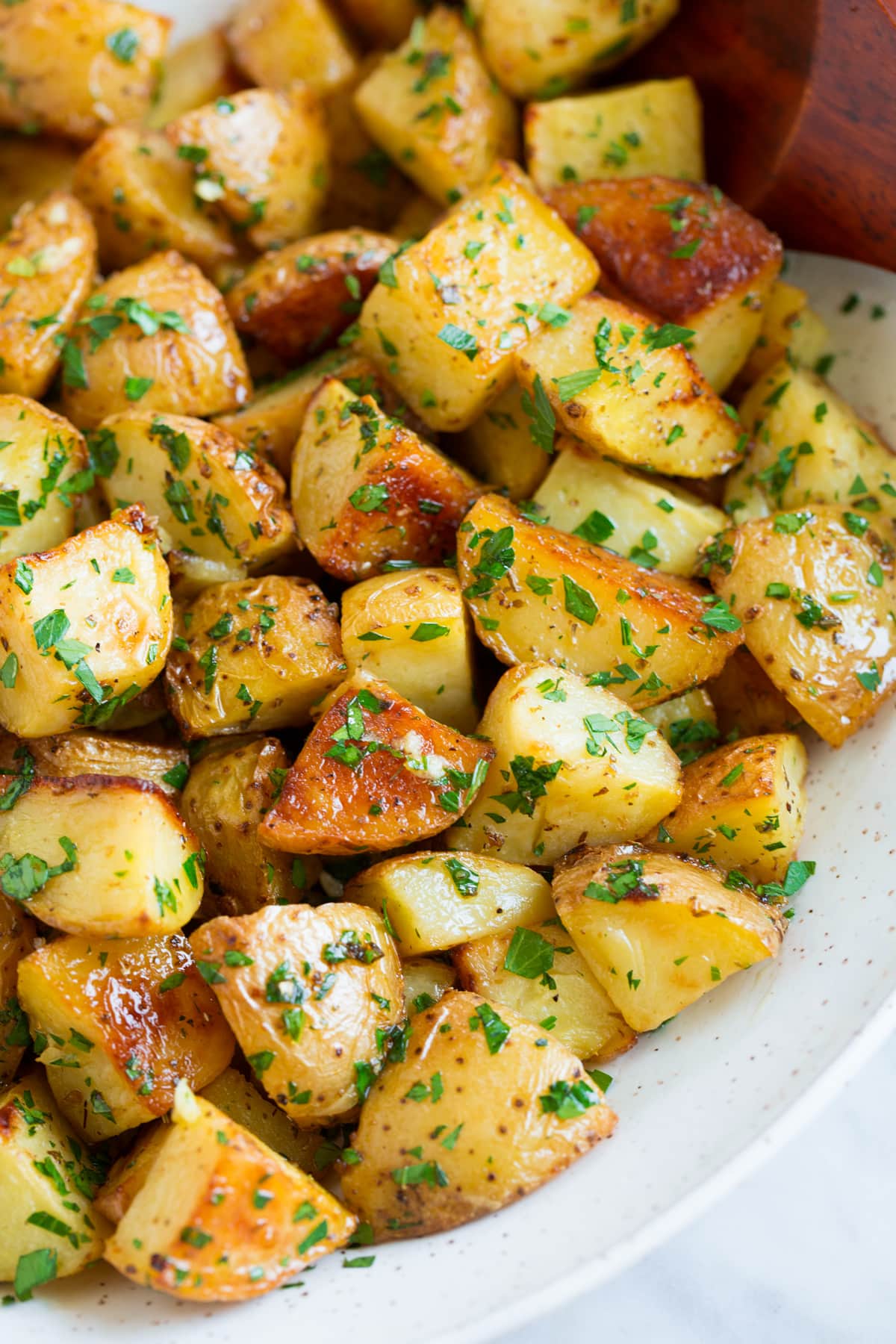 Garlic-Herb Roasted Potatoes with Lemon Zest