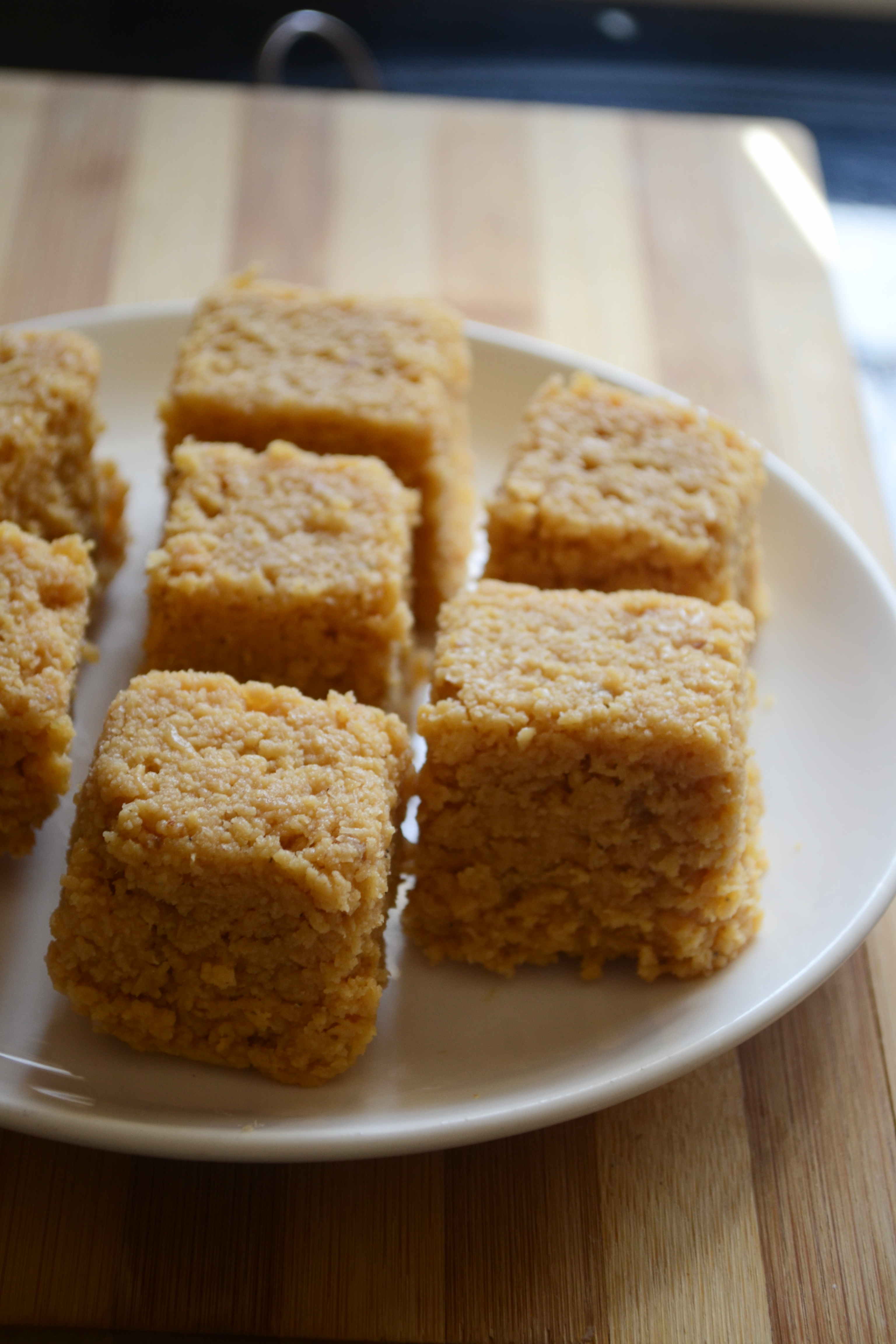 Pan-Seared Indian Milk Cake with Cardamom Syrup
