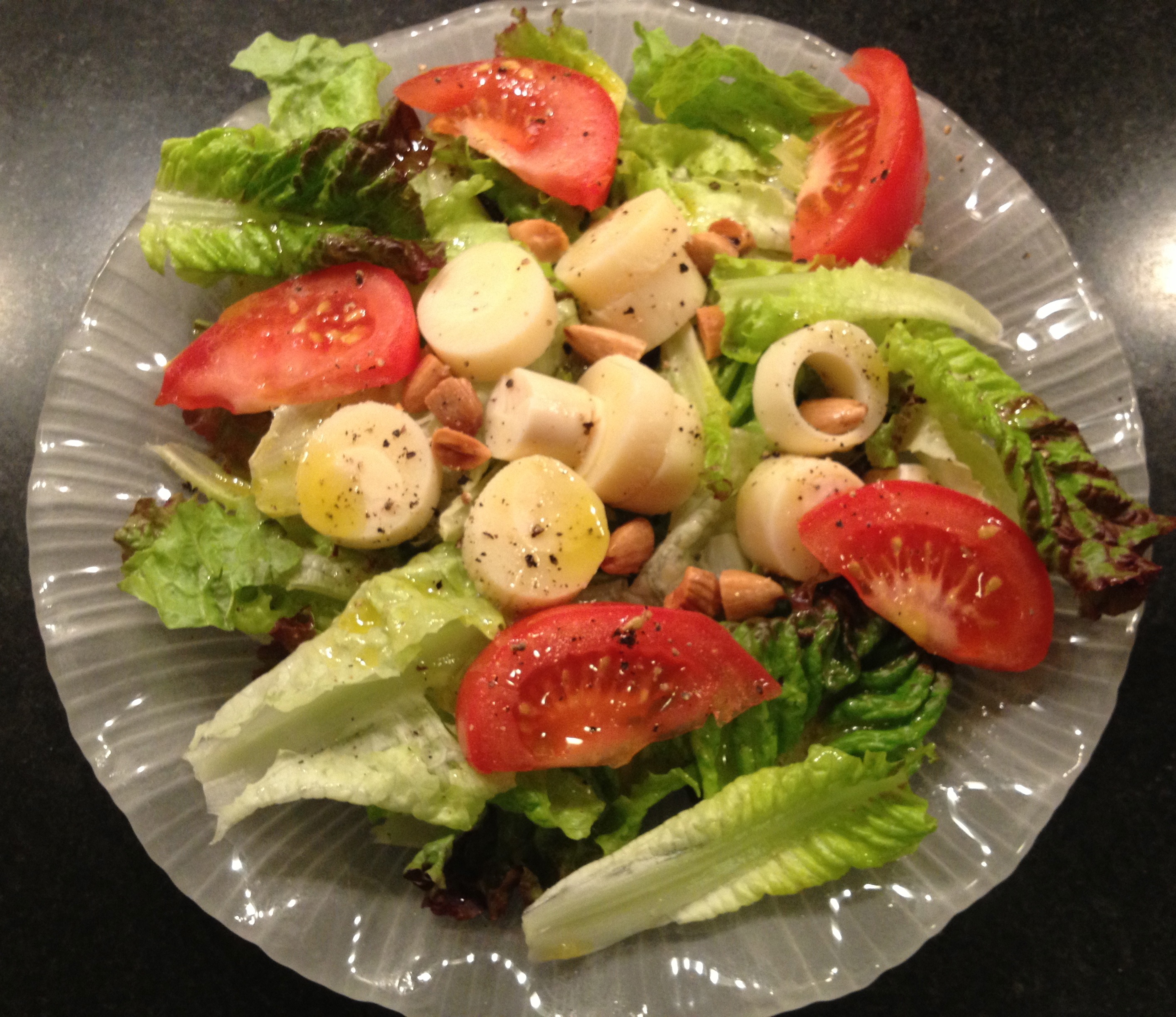 Coconut and Palm Heart Salad with Brazilian Vinaigrette
