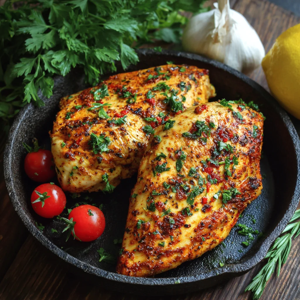 Pan-Seared Chicken Breast with Garlic-Thyme Butter