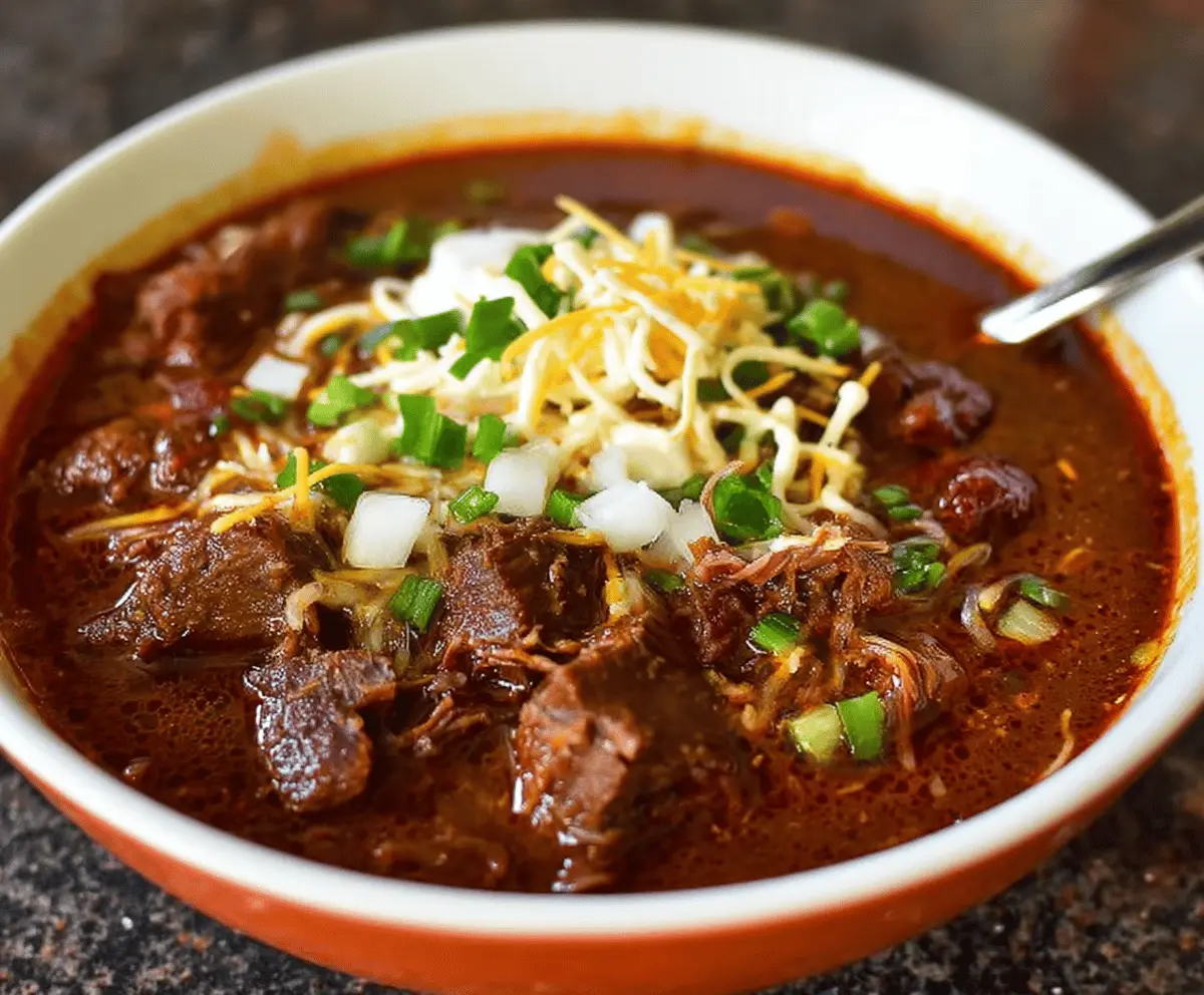 Texan Smoked Brisket Chili with Black Beans